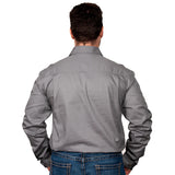 Just Country Men's Cameron Work shirt - Steel Grey