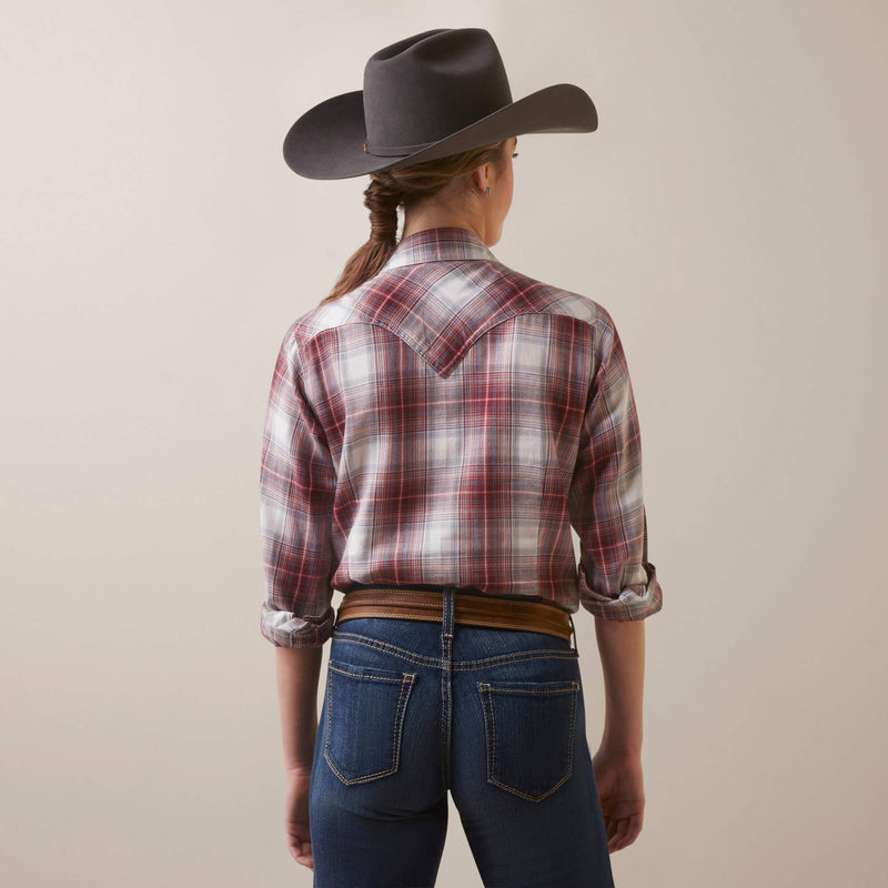 Ariat Womens Laramie Snap Long Sleeve Shirt (Laramie Plaid)