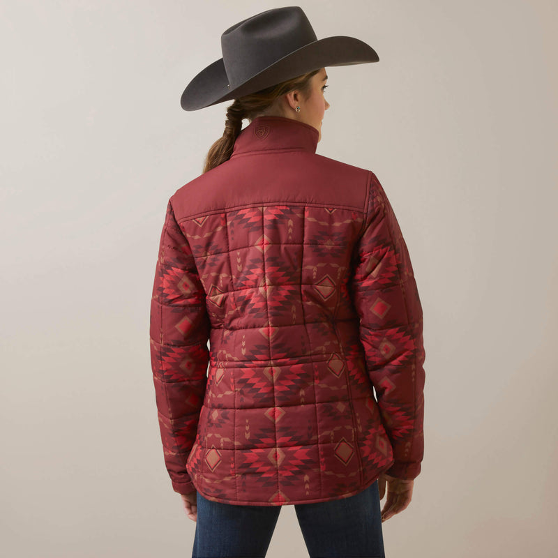 Ariat Womens Crius Insulated Jacket (Burnt Rose Print)