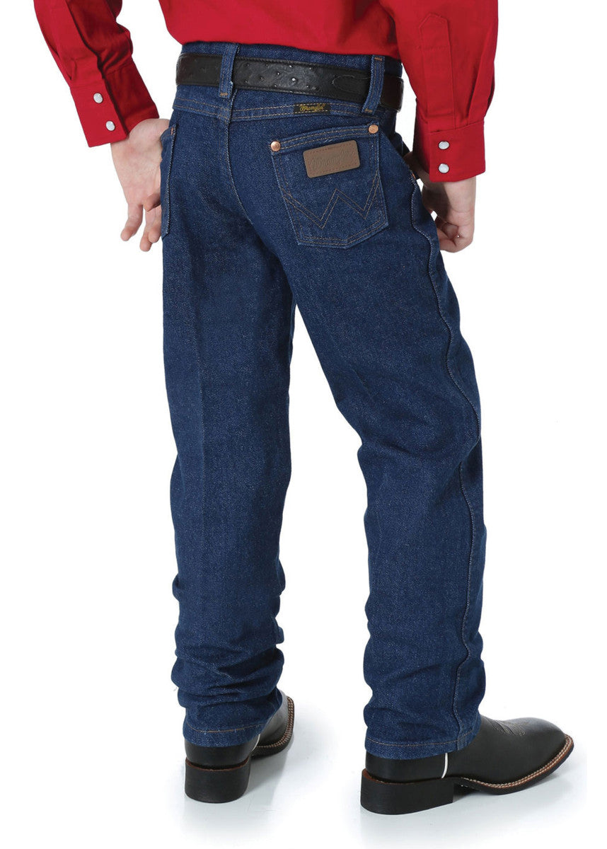 Wrangler Boys Original Cowboy Cut Slim Fit Jeans (Prewashed Indigo)