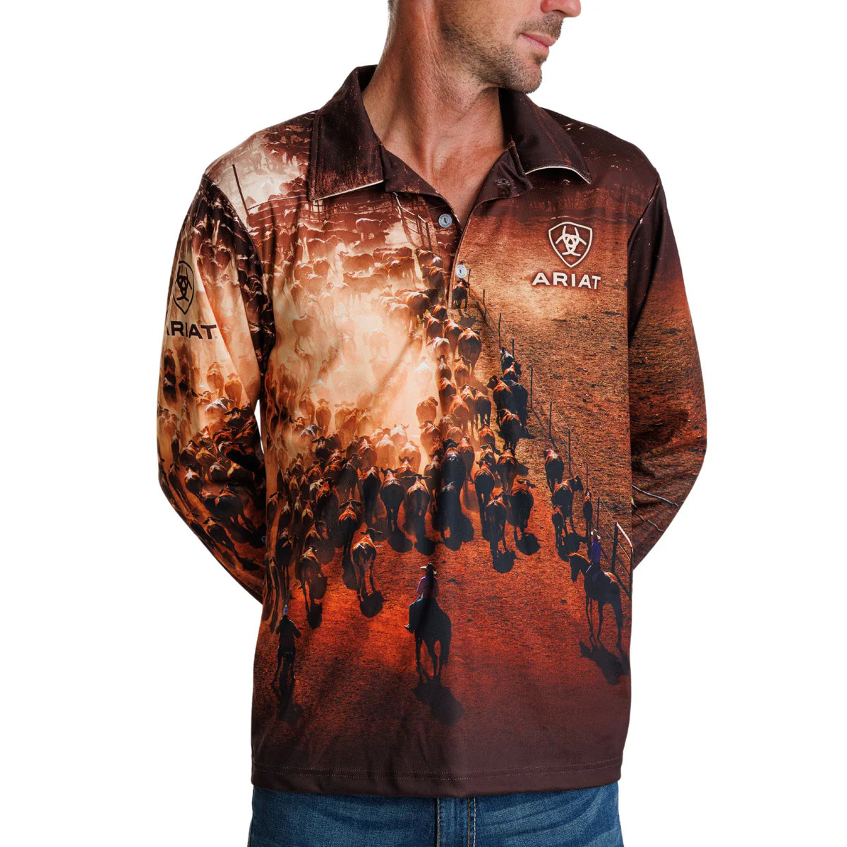 Ariat Fishing Shirt (Cattle Muster)