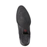Ariat Women's Heritage Western R Toe Boot- Black Deertan