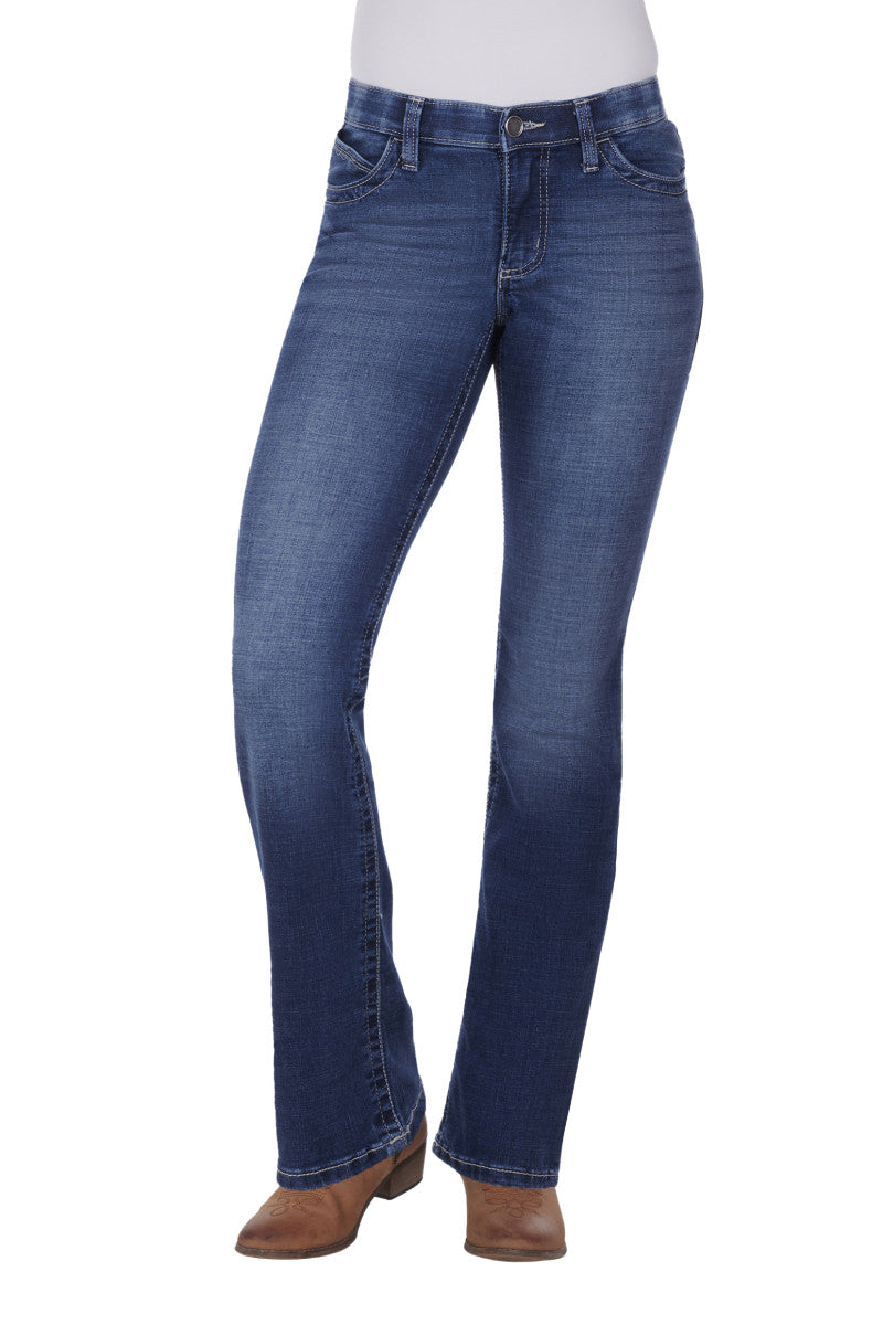Wrangler Womens Ultimate Riding Jeans - Willow 34 Inch Leg (Davis)