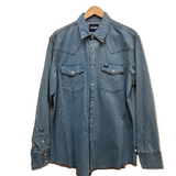 Wrangler Q Mens Western Workshirt - Stonewash
