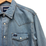 Wrangler Q Mens Western Workshirt - Stonewash