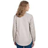 Just Country Women's Jahna Long Sleeve Work Shirt - Stone