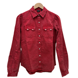 Cruel Girl Ladies Snap Front Shirt - Red