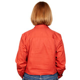 Just Country Women's Jahna Long Sleeve Work Shirt - Rust