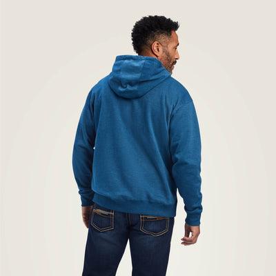 Ariat Mens Logo Hoodie (Poseidon Heather)