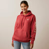 Ariat Womens Real Logo Hoodie (Cardinal)