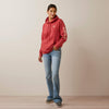 Ariat Womens Real Logo Hoodie (Cardinal)