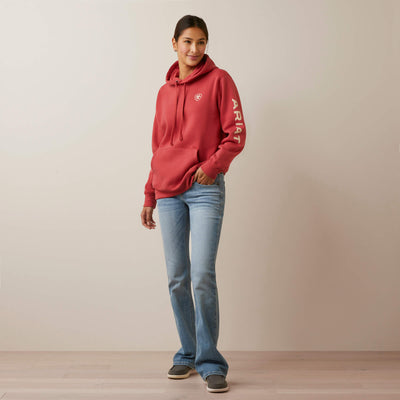 Ariat Womens Real Logo Hoodie (Cardinal)