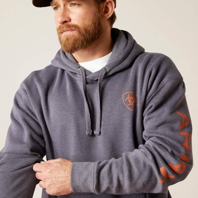 Ariat Mens Logo Hoodie (Odyssey Gray Heather)