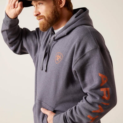 Ariat Mens Logo Hoodie (Odyssey Gray Heather)