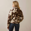 Ariat Womens Berber Snap Front Sweatshirt (Chestnut Paint)