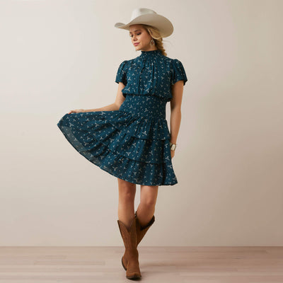 Ariat Womens Steer Me Dress (Steer Me Print)