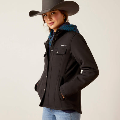 Ariat Womens Berber Back Softshell Jacket (Black)