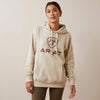 Ariat Womens Real Ombre Shield Hoodie (Oatmeal Heather)