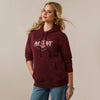 Ariat Womens Real Diamond Hoodie (Tawny Port)