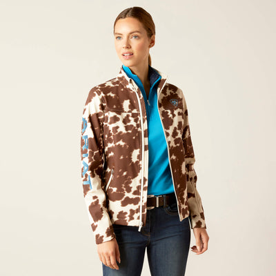 Ariat Womens New Team Softshell Print Jacket (Pony)