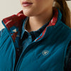 Ariat Womens Dilon Insulated Reversible Vest (Deep Lagoon)