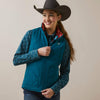 Ariat Womens Dilon Insulated Reversible Vest (Deep Lagoon)