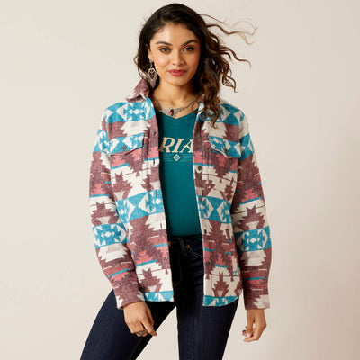 Ariat Womens Shacket Shirt Jacket (Baja Jacquard)