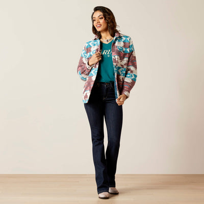 Ariat Womens Shacket Shirt Jacket (Baja Jacquard)