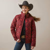 Ariat Womens Crius Insulated Jacket (Burnt Rose Print)