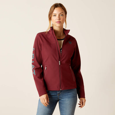 Ariat Womens New Team Softshell Jacket (Tawny Port/Baja)