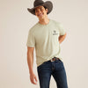 Ariat Mens Lights Short Sleeve T-Shirt (Desert Sage Heather)