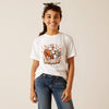 Ariat Girls Lets Rodeo Short Sleeve T-Shirt (White)