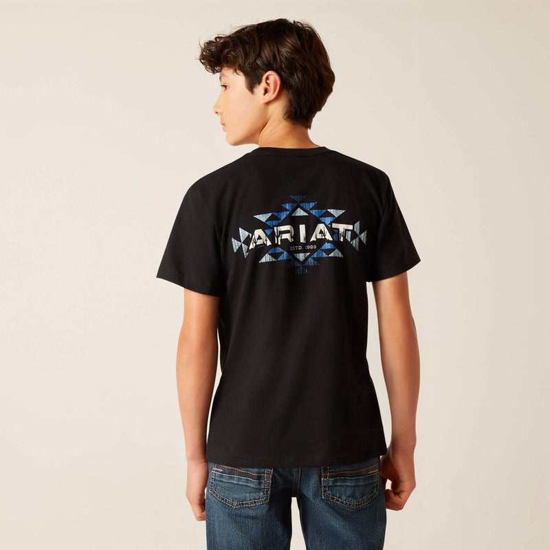 Ariat Boys SW Cacti Short Sleeve T-Shirt (Black)