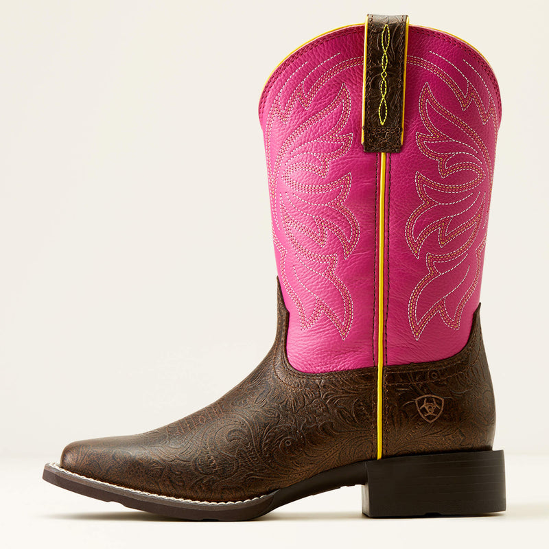 Ariat Womens Buckley Western Boot (Bronze Age/Blushing Pink)