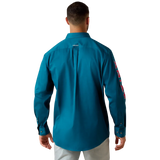 Ariat Mens Team Logo Lightweight Twill Classic Fit L/S Shirt 10071684