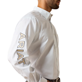 Ariat Mens Team Logo Lightweight Twill Classic Fit L/S Shirt 10071686
