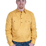 Just Country Men's Cameron Work shirt - Mustard