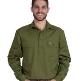 Just Country Men's Cameron Work shirt - Olive