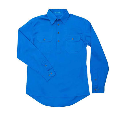 Just Country Mens Cameron Workshirt (Blue Jewel)
