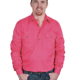 Just Country Men's Cameron Work shirt - Hot Pink