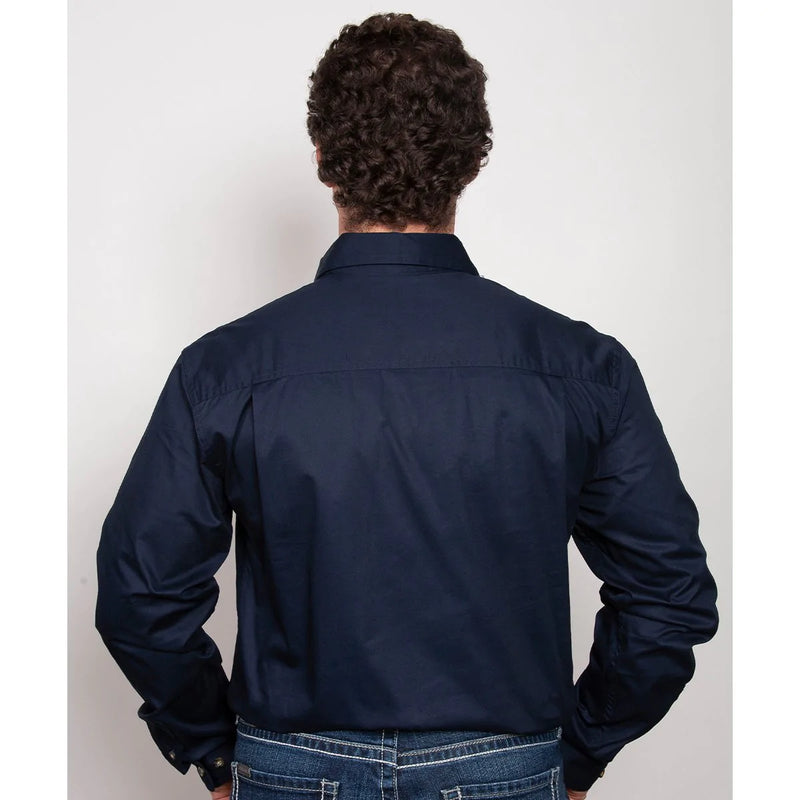 Just Country Mens Cameron Workshirt (Navy)