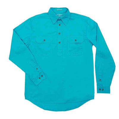 Just Country Mens Cameron Workshirt (Turquoise)
