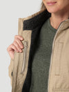 Wrangler Womens Sherpa Lined Canvas Jacket (Golden Khaki)