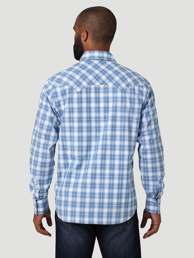 Wrangler Mens Retro Long Sleeve Western Shirt (Cobalt)