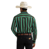 Wrangler Mens Classic Stripe L/S Shirt 112375714