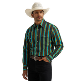 Wrangler Mens Classic Stripe L/S Shirt 112375714