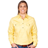 Just Country Women's Jahna Long Sleeve Work Shirt - Butter