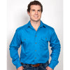Just Country Mens Evan Full Button Workshirt (Blue Jewel)