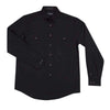 Just Country Mens Evan Full Button Workshirt (Black)
