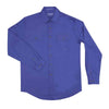 Just Country Mens Evan Full Button Workshirt (Blue)